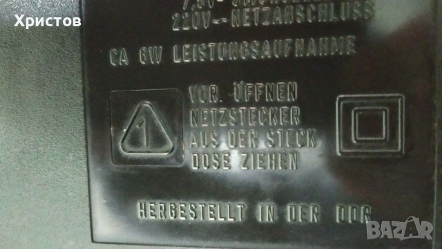 Немски РАДИОКАСЕТОФОН Anett RFT от ЕДНО ВРЕМЕ в много добро състояние от чужбина, снимка 8 - Колекции - 53802477