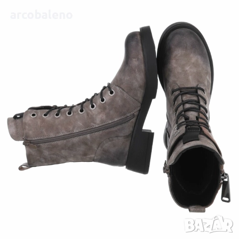 Дамски боти с връзки, 6цвята , снимка 3 - Дамски боти - 51763003