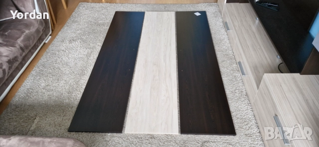 Вратички за гардероб, 185x39cм, ПДЧ 15 мм венге/светъл рокфорд хикори, снимка 14 - Гардероби - 46226255