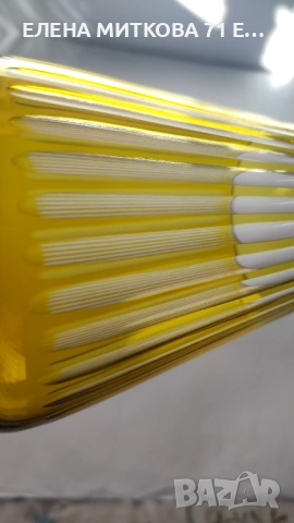 Голяма чаша/ваза/свещник/бонбониера от двуцветен кристал, снимка 7 - Декорация за дома - 53728388