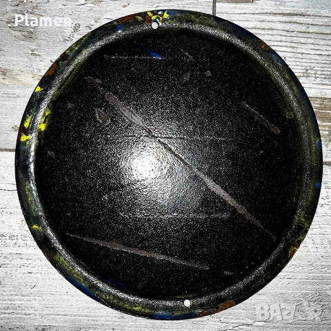 РЯДКА ЕМАЙЛИРАНА ТАБЕЛА ТАБЕЛКА ОТ СОЦА ЗНАК ДУШ НЕПОСТАВЯНА, снимка 2 - Антикварни и старинни предмети - 53622466