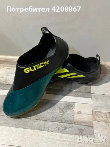 Футболни обувки (тип бутонки) Adidas glitch green, снимка 2 - Спортни обувки - 46983281