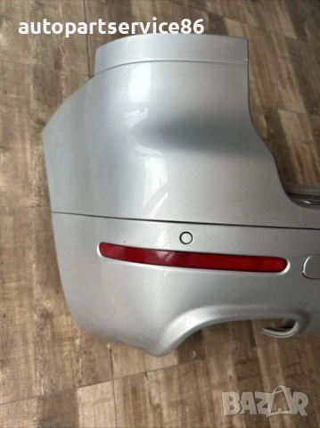 Задна броня сребърна за Volkswagen Touareg 3.0 TDI (2008-2010), снимка 2 - Части - 54158552