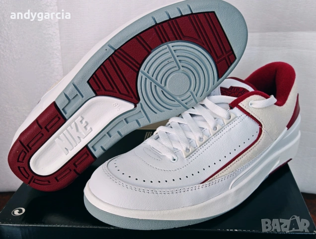  Nike Air Jordan 2 Retro Low 42.0 ти номер или 26.5 см стелка, чисто нови с кутия 100% оригинални, снимка 8 - Маратонки - 53768767