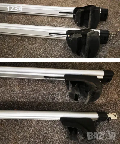 THULE aero bar алуминиев багажник напречни греди за монтаж на надлъжни рейки 140cm, снимка 2 - Аксесоари и консумативи - 50353757