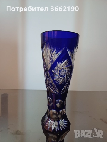 Сет от кристални вази и бонбониера, снимка 7 - Вази - 52778275