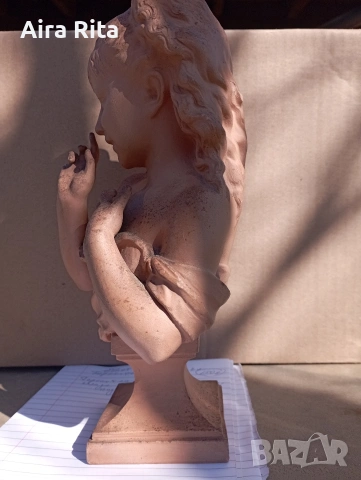 Бюст на младо момиче,ФРАНЦИЯ., снимка 3 - Антикварни и старинни предмети - 53858362