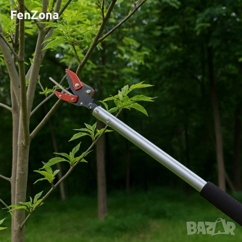 Ножица за клони и бране на плодове 100 см –заключване,регулиране на ъгъл, снимка 11 - Градински инструменти - 53961438