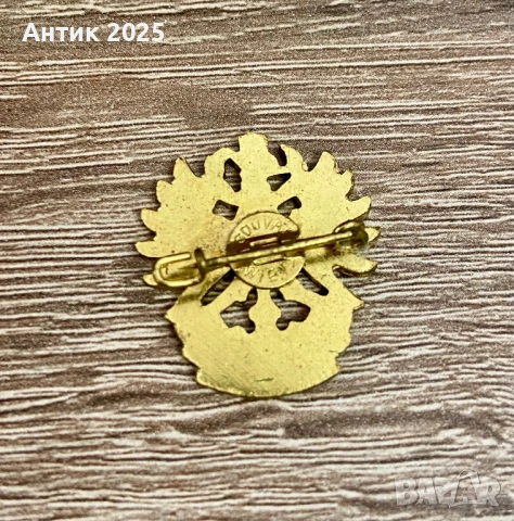 Винтидж значка „TIROL“ с герб (двуглав орел), Souval Wien, Австрия, снимка 2 - Колекции - 53691717