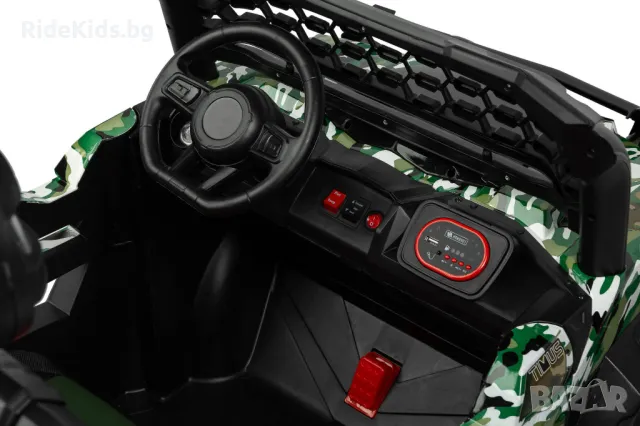 Акумулаторен офроуд джип TIMUS – камуфлажен, 4x4, снимка 9 - Детски велосипеди, триколки и коли - 49971787