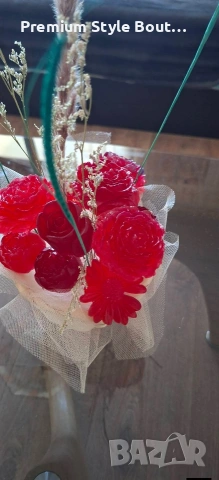 букет от соеви свещи , снимка 2 - Декорация за дома - 54004949