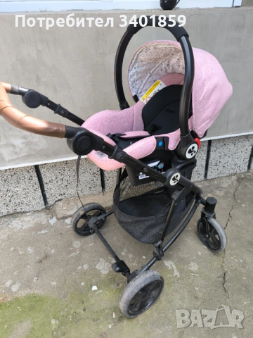  Количка Lorelli Crysta 3-in-1, снимка 4 - Детски колички - 54244245