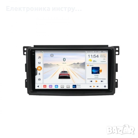Android мултимедия GPS навигация CarPlay Android Auto + Камера – за Smart Fortwo W451 / Forfour W454, снимка 4 - Аксесоари и консумативи - 54035356