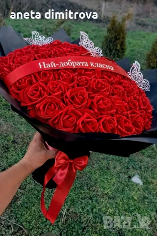 Букет с 101 сапунени рози , снимка 2 - Подаръци за жени - 53850668