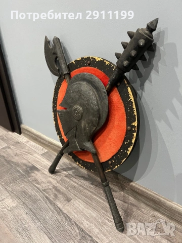 Декоративно пано – рицарски щит, снимка 7 - Антикварни и старинни предмети - 54270037