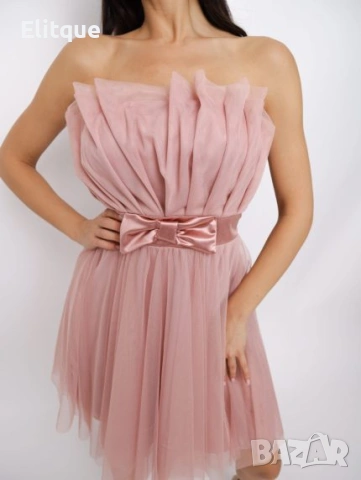 къса кукленска рокля с панделка 