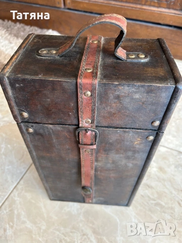 Дървена кутия за вино, ракия