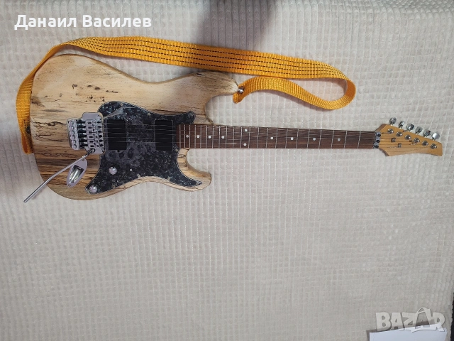Custom електрическа китара – Spalted Maple, Floyd Rose Special