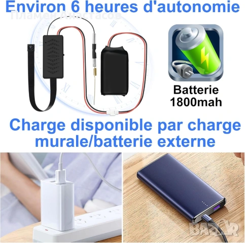 LXMIMI Mini WiFi Скрита Шпионска Камера – 1080P HD мини камера с детекция на движение и приложение, снимка 4 - Камери - 53708900