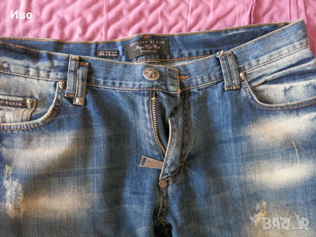 Продавам къси дънкови панталони Филип Плейн, снимка 1 - Дънки - 46216861