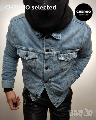 Мъжко синьо дънково яке LEVI’S Trucker Denim Jacket – размер L , снимка 2 - Якета - 54018870