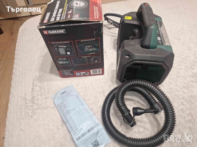 Aкумулаторен компресор и въздушна помпа 20V Парксайд /Parkside PKA 20 Li B2, снимка 4 - Аксесоари и консумативи - 53807422