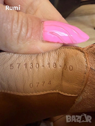  Чисто нови Черни боти до глезена Kazar с отворен пръст за жени Megan ! 39 н, снимка 10 - Дамски боти - 53660296