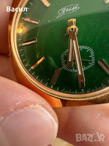 Руски часовник Зим, позлатен СССР , снимка 4 - Мъжки - 54257334