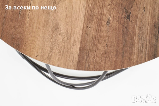 Холна маса NUBIRA кръгла орех/черно Код P2082, снимка 2 - Маси - 54035099