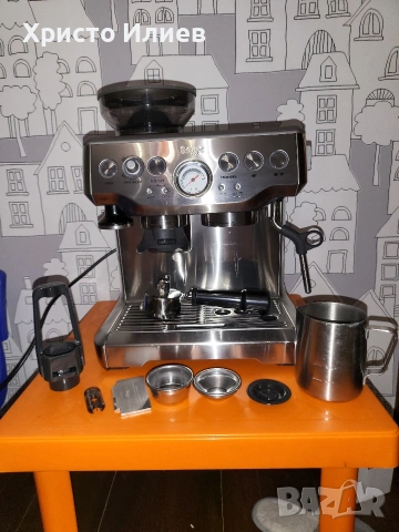 Еспресо машина SAGE Barista Express Кафемашина с кафемелачка, снимка 2 - Кафемашини - 53463189