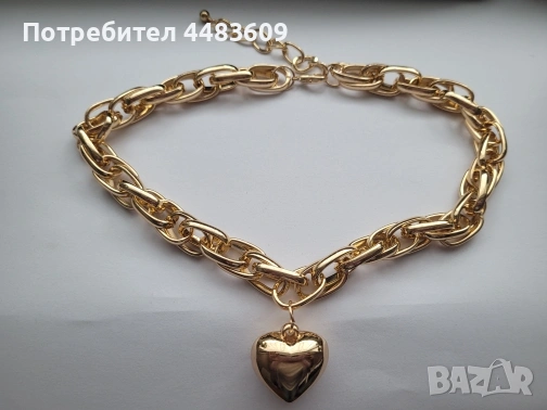 Масивно колие " Сърце " , снимка 9 - Колиета, медальони, синджири - 54147897
