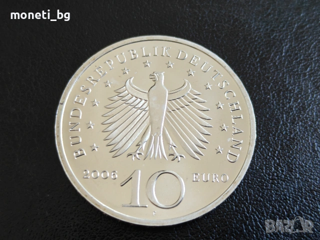 СРЕБРО Германия 10 евро 2006, снимка 2 - Нумизматика и бонистика - 53588220