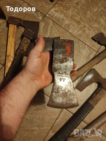 Стара брадва кривица топори, снимка 7 - Антикварни и старинни предмети - 53725675