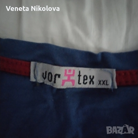 Мъжка синя тениска с дълъг ръкав , снимка 4 - Тениски - 52537714