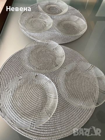 6 бр.стъклени чинийки 