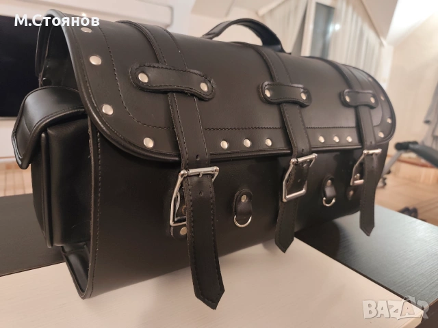 Куфар Цилиндър Буре Багажник за Мотор Чопър