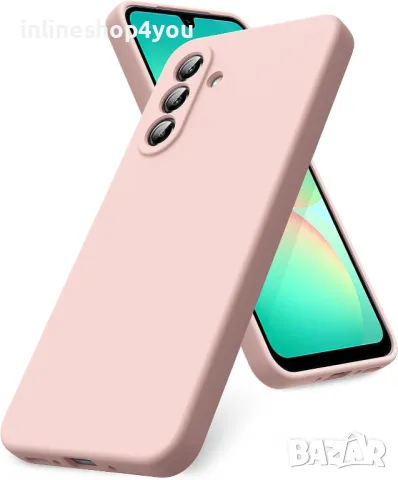 Матов Силиконов Кейс за Samsung Galaxy A26 - Розов, снимка 5 - Калъфи, кейсове - 49978469