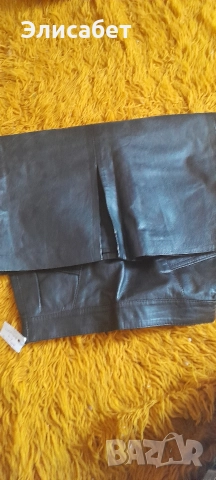 Дамска кожена пола 3/4, естествена кожа, снимка 8 - Поли - 52954201