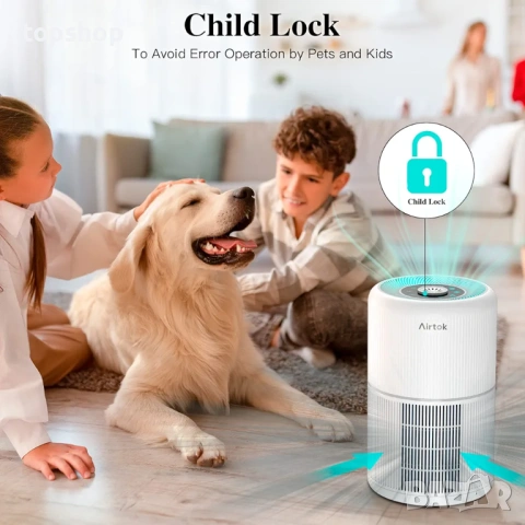 Пречиствател за въздух AIRTOK с H13 HEPA филтър и ароматерапия , снимка 6 - Овлажнители и пречистватели за въздух - 53840092