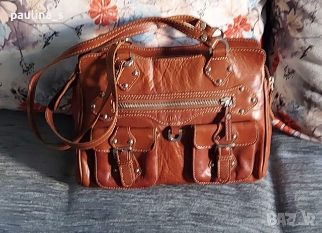 Винтидж чанта от естествена кожа "Adax" / genuine leather handbag , снимка 1 - Чанти - 45199837
