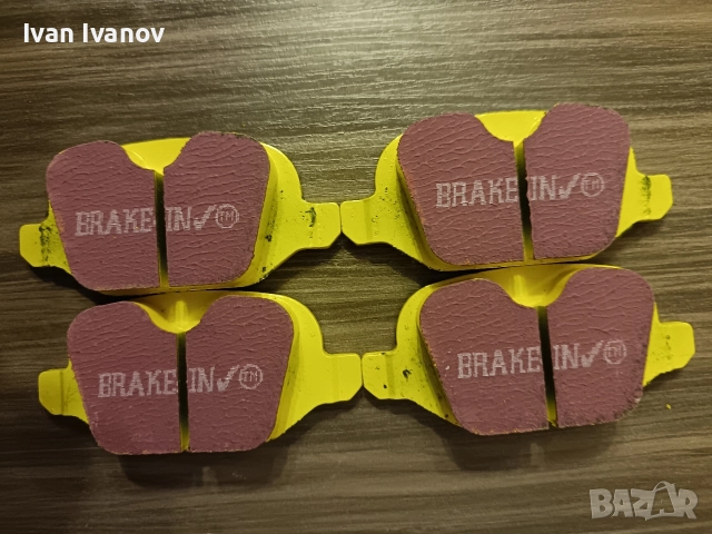 Задни спортни накладки EBC Yellow stuff за Алфа Ромео 156, 147 и ГТ. DP41430R. , снимка 5 - Части - 52851700