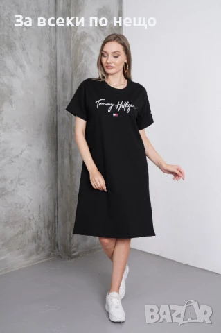 Tommy Hilfiger Дамска Ежедневна Спортна Рокля Томи Хилфигер - 2 Налични Цвята Код A689, снимка 2 - Рокли - 50775233