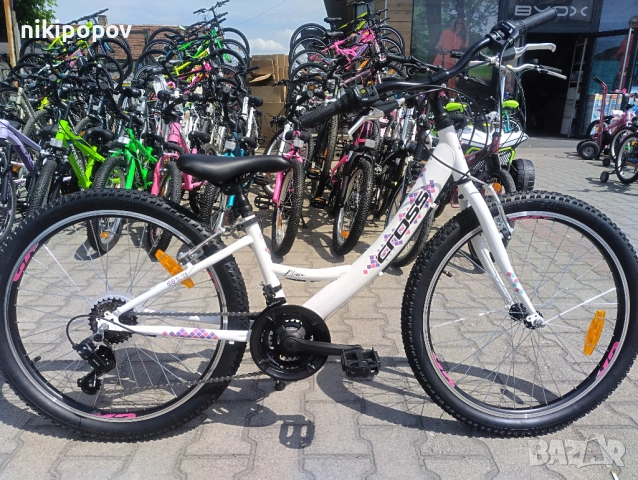 CROSS Велосипед 24" ALISSA бял, снимка 11 - Велосипеди - 53839188