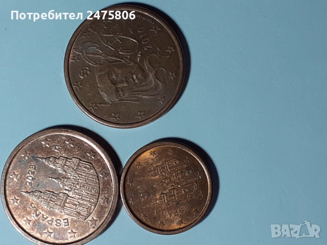 Колекционерски монети Лот от 20 броя - 1-2-5 евро цента- Различни години - различни държави, снимка 5 - Нумизматика и бонистика - 53583319