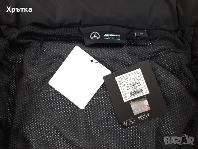 Mercedes AMG F1 Team Rain Jacket - Оригинално мъжко яке , снимка 13 - Якета - 52939536