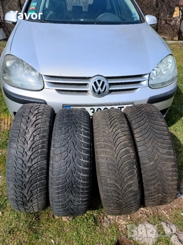 Vw Джанти 15" 5х112 с зимни гуми Hanкook 195/65/15, снимка 3 - Гуми и джанти - 53405072