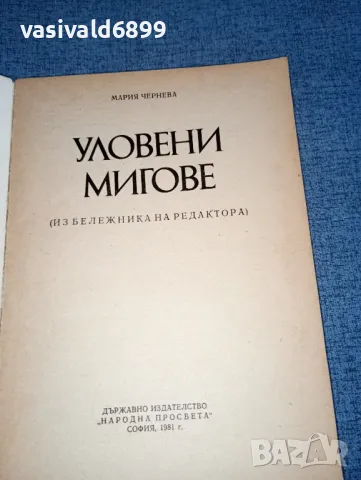 Мария Чернева - Уловени мигове , снимка 4 - Българска литература - 47465431