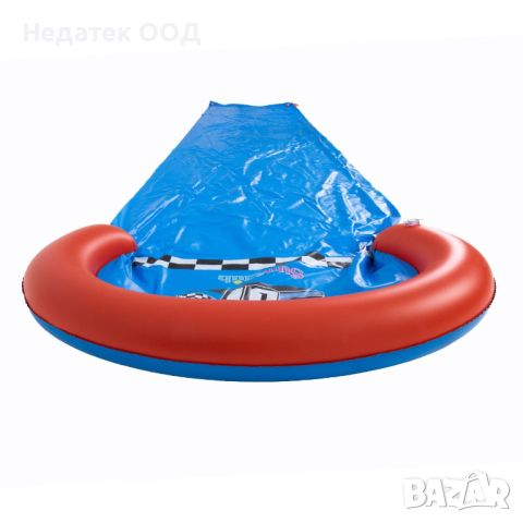Надуваема, водна пързалка, Синя, 4,88x0,90м, до 50кг, снимка 1 - Надуваеми играчки - 46273212