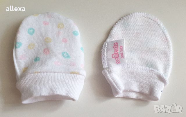 Памучни бебешки ръкавици, снимка 1 - Други - 46055165