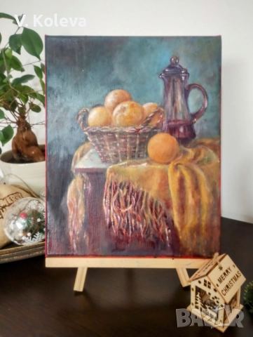 Ръчно рисувана картина,маслени бои върху платно , снимка 2 - Картини - 52947311